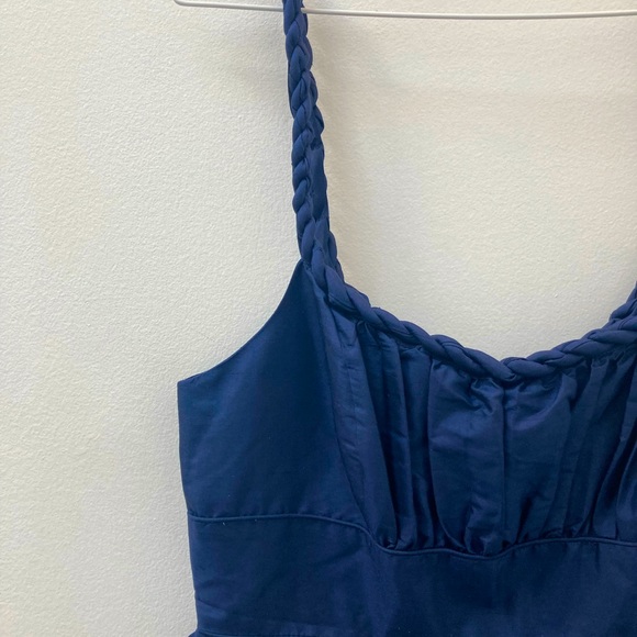 J.Crew 100% silk dress in navy size 6 - Picture 3 of 9